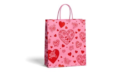 pink shopping bag
