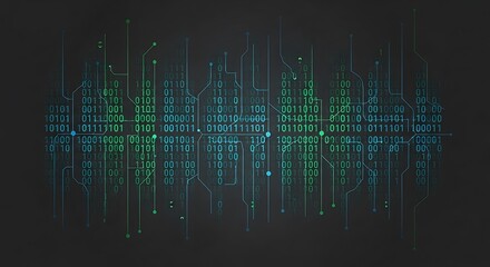 binary code abstract background