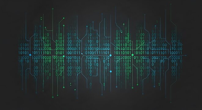 binary code abstract background - Powered by Adobe