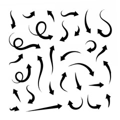 Vector arrows collection isol...