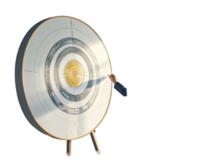 2026 new year target audience concept, Creative thinking drawing charts and graphs bu