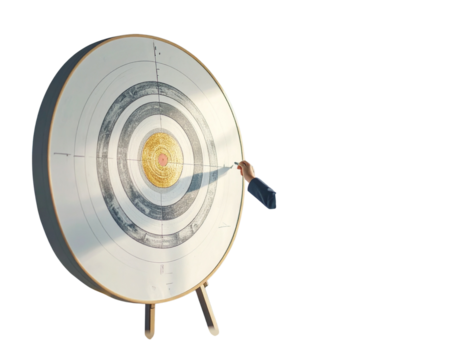 2026 new year target audience concept, Creative thinking drawing charts and graphs bu