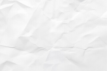 The texture of white paper is crumpled. Background for various purposes.