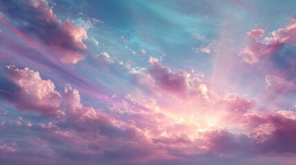 Beautiful pastel sky clouds sunset sunrise dreamy aesthetic