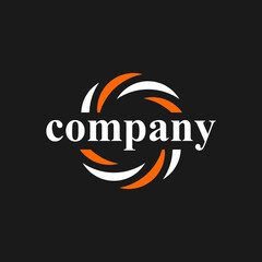 generic circle logo design , business logo , vector , symbol , company logo,background, emblem, swirl, infinity, circular	