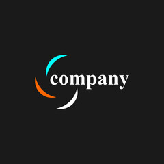 generic circle logo design , business logo , vector , symbol , company logo,background, emblem, swirl, infinity, circular	