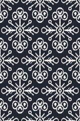 Fototapeta premium pattern batik flower damask ethnic boho ikat texture tribal geometric background