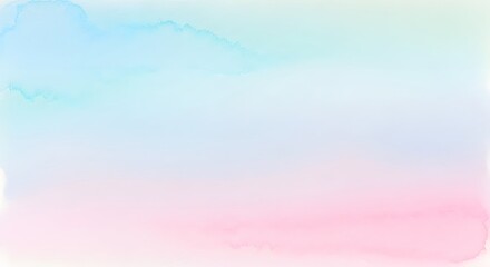 Soft Pastel Watercolor Ombre Background Texture Delicate Wash Effect Gradient Hues Subtle Blend Gentle Abstract Art