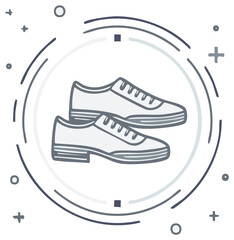 Casual shoes illustration in monochrome style for footwear fashion projects promotion and social media content