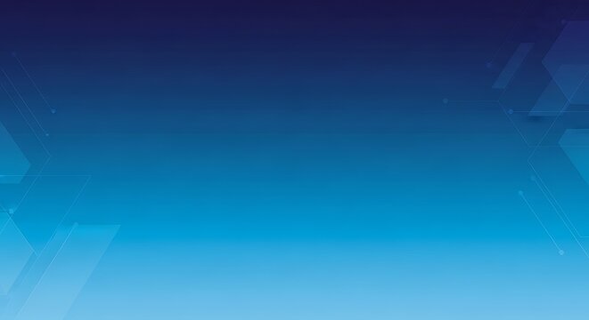Abstract Blue Gradient with Geometric Shapes and Sparkles