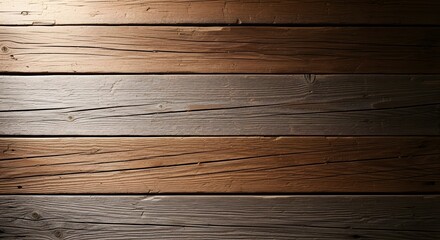 Weathered Wooden Planks Texture: Rustic Background Showcasing Natural Grain and Color Variations for Design Projects