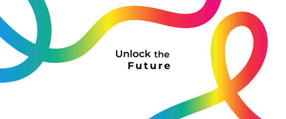 Unlock the Future with this vibrant and modern design, perfect for innovative brands and visionary concepts, inspiring growth and forward-thinking ideas in any project
