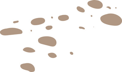 Abstract Brown Pebble Vector Pattern for Natural, Wellness, and Decor Design