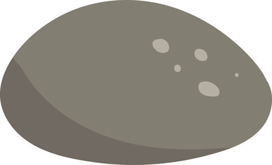 Smooth Brown Pebble Vector Illustration for Spa, Nature, and Minimalist Design Themes