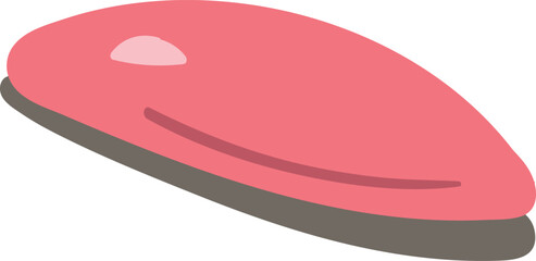 Pink Seashell Vector Illustration for Ocean, Beach, and Coastal Art Design