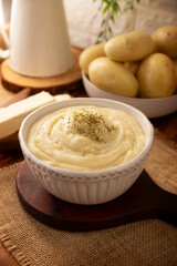 Mashed Potatoes. A classic side dish made with mashed boiled potatoes, often used to accompany various dishes; an easy and practical recipe that is very popular.