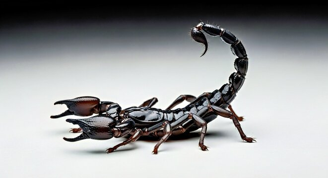scorpion on black