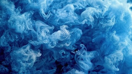 Fototapeta premium Abstract Blue Ink in Motion