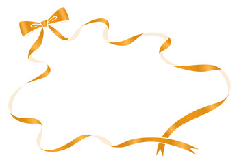 リボンのデコレーション素材、フレーム