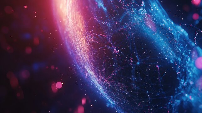 Abstract global network - Powered by Adobe