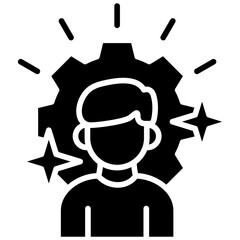 Adaptability Skills glyph icon