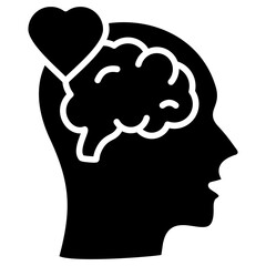 Emotional Intelligence glyph icon