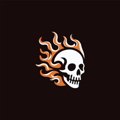  Burning Skull Logo