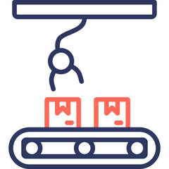 Assembly Plant line color icon