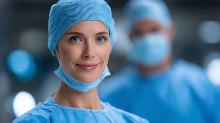 Medical doctor, ER surgeon, and anesthetist working together in emergency room, symbolizing professional teamwork, patient care, and hospital trust in modern healthcare environment