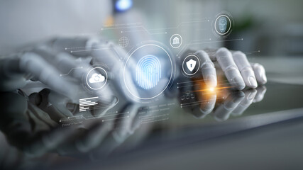 AI enhances biometric identity authentication with fingerprint and facial recognition to ensure...