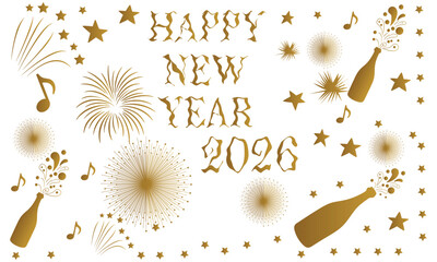 Festive happy new year 2026 celebration design