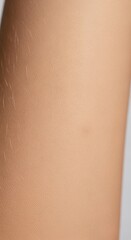 Naklejka premium Examining Skin Texture on Arm Up Close for Medical Illustration