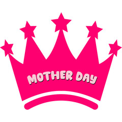 Mother's Day Crown Illustration