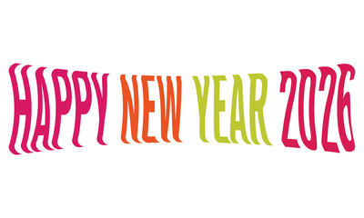 Festive happy new year 2026 celebration design