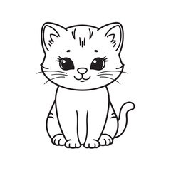 vector illustration of a cat