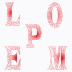 Abstract geometric pattern with bold colors