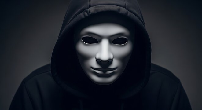 Mysterious Figure in Hoodie and Mask - Anonymity and Intrigue.
