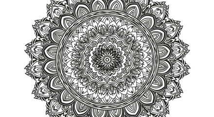 ornamental round lace pattern