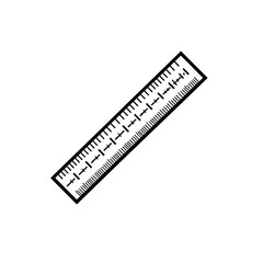 ruler isolated on white
