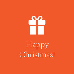 Gift icon Christmas voucher colorful