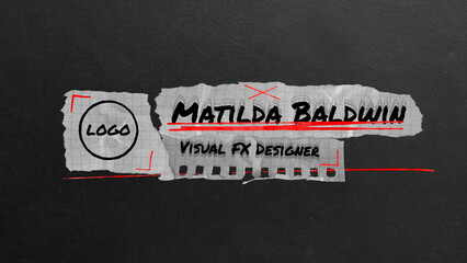 Paper Logo Lower Third 04