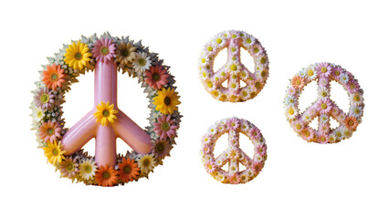 Set of colorful vector Easter egg decorations with flower design pattern illustration