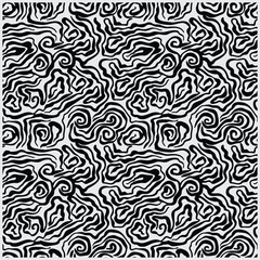 black and white waves line art print pattern repeated texture background