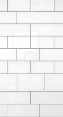 Fototapeta premium White Rectangular Tiles Pattern for Wall or Floor