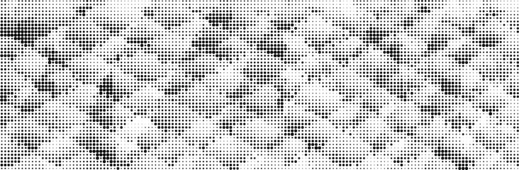 Abstract halftone geometric seamless pattern. Vector illustration
