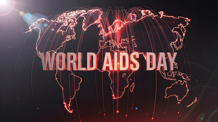 Mark World AIDS Day with a glowing, modern globe representing global solidarity