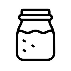 Illustration of a jar with liquid