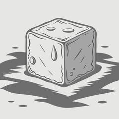 Illustration of an ice cube