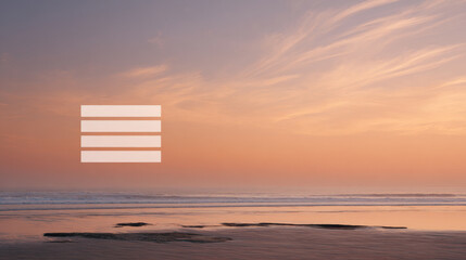 create visually appealing travel checklist set against stunning beach sunset