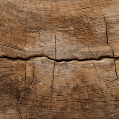Close-up texture of weathered wood grain with visible cracks and rings